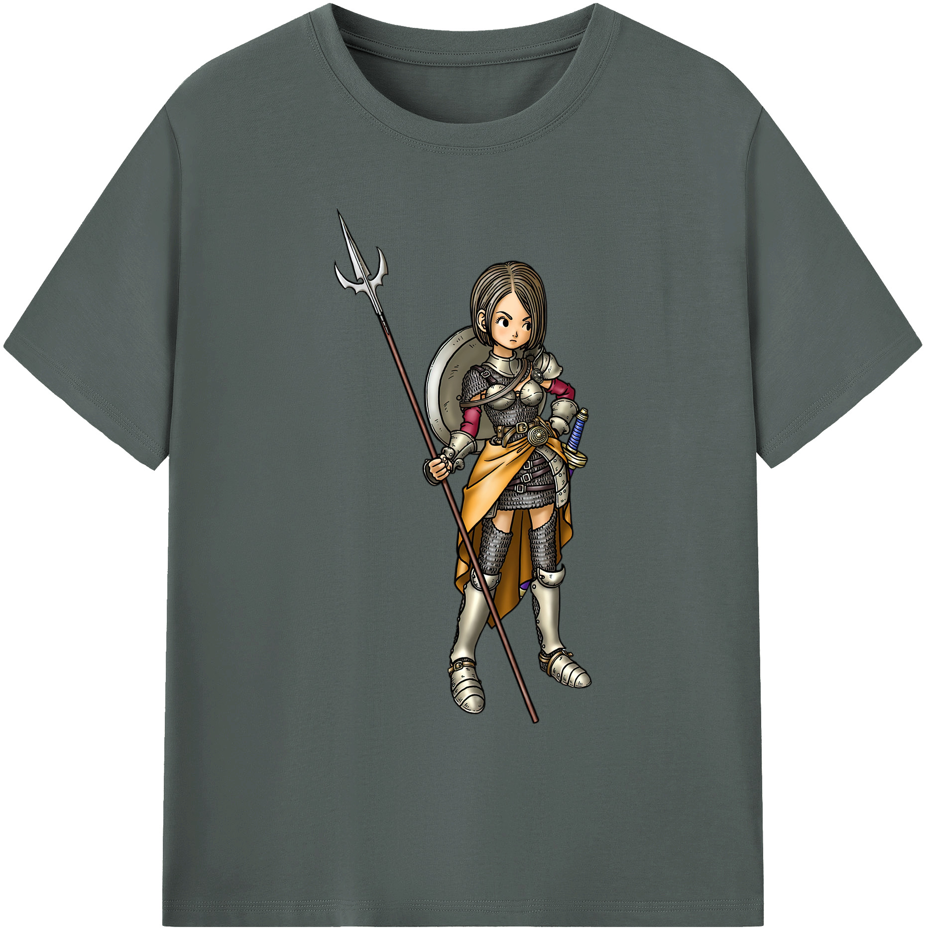 （画像用） ドラゴンクエスト Doragon Kuesuto Dragon Quest 綿100％ メンズ半袖Tシャツ｜肌触りやわらか＆通気性